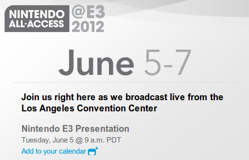 NINTENDO E3 2012